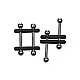 Crossbar Nipple Vices - Metaal van het merk Nipple Play - Tepelklemmen - online kopen bij Masculum.nl. De discrete online seks-toys en erotisch heren ondergoed winkel voor gay & hetero mannen.