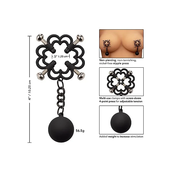 Weighted Nipple Press - Metaal van het merk Nipple Play - Tepelklemmen - online bestellen bij Masculum.nl. De discrete online seks-toys en erotisch heren ondergoed winkel voor gay & hetero mannen.