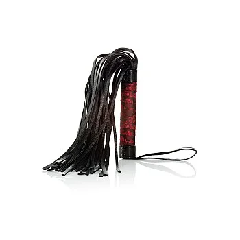 Scandal Flogger With Tag - Zwart