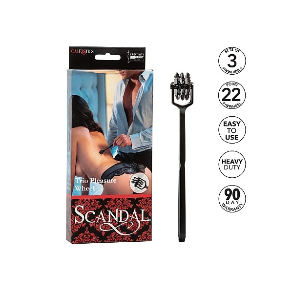 Scandal Trio Pleasure Wheel - Zwart van het merk Scandal - Pinwheels - online kopen bij Masculum.nl. De discrete online seks-toys en erotisch heren ondergoed winkel voor gay & hetero mannen.