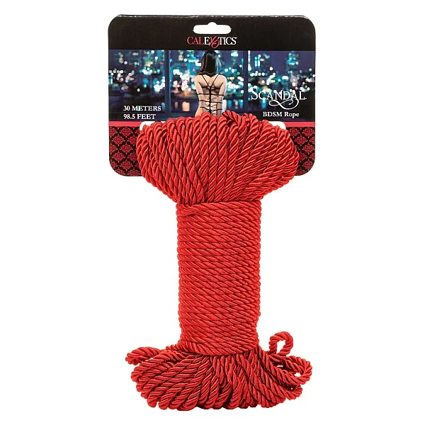 Scandal BDSM Rope 30M - Rood van het merk Scandal - Bondage Touwen - online bestellen bij Masculum.nl. De discrete online seks-toys en erotisch heren ondergoed winkel voor gay & hetero mannen.