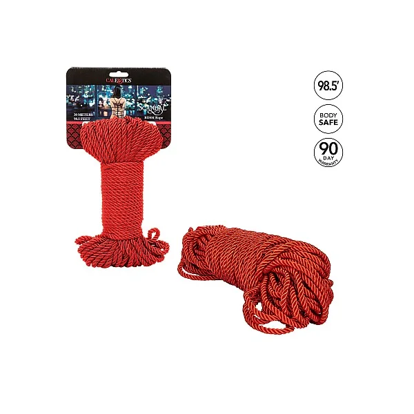 Scandal BDSM Rope 30M - Rood van het merk Scandal - Bondage Touwen - online bestellen bij Masculum.nl. De discrete online seks-toys en erotisch heren ondergoed winkel voor gay & hetero mannen.