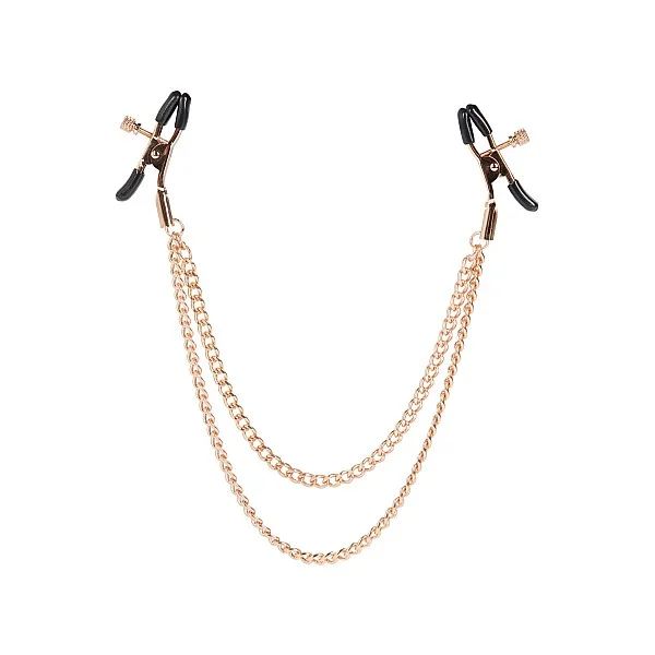 Tiered Intimate Clamps - Goud van het merk Entice - Tepelklemmen - online bestellen bij Masculum.nl. De discrete online seks-toys en erotisch heren ondergoed winkel voor gay & hetero mannen.