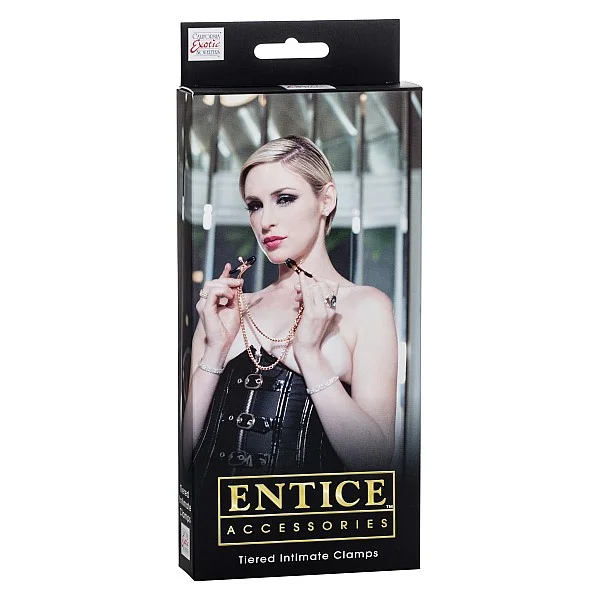 Tiered Intimate Clamps - Goud van het merk Entice - Tepelklemmen - online bestellen bij Masculum.nl. De discrete online seks-toys en erotisch heren ondergoed winkel voor gay & hetero mannen.