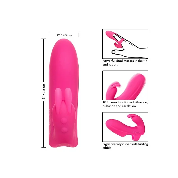 Silicone Marvelous Pleaser - Roze van het merk Mini Marvels - Vinger Vibrators - online kopen bij Masculum.nl. De discrete online seks-toys en erotisch heren ondergoed winkel voor gay & hetero mannen.