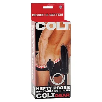 COLT Inflatable Butt Plug - Zwart
