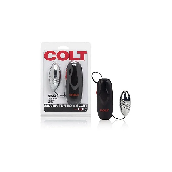 COLT Turbo Bullet - Zilver van het merk Colt Gear - Vibrerende Eitjes - online kopen bij Masculum.nl. De discrete online seks-toys en erotisch heren ondergoed winkel voor gay & hetero mannen.