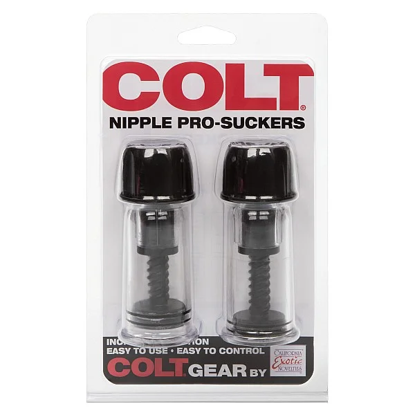 COLT Nipple Pro-Suckers - Zwart van het merk Colt Gear - Tepelzuigers - online kopen bij Masculum.nl. De discrete online seks-toys en erotisch heren ondergoed winkel voor gay & hetero mannen.