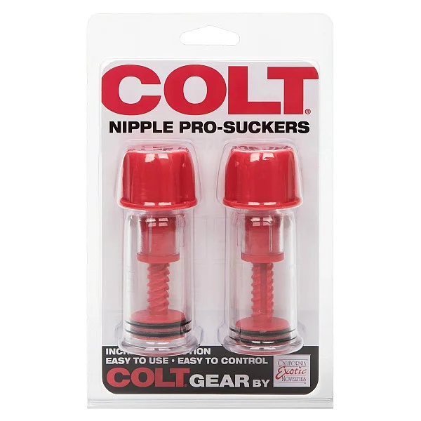 COLT Nipple Pro-Suckers - Rood van het merk Colt Gear - Tepelzuigers - online bestellen bij Masculum.nl. De discrete online seks-toys en erotisch heren ondergoed winkel voor gay & hetero mannen.