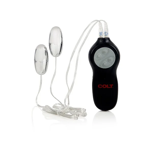 COLT Twin Turbo Bullets - Zilver van het merk Colt Gear - Vibrerende Eitjes - online kopen bij Masculum.nl. De discrete online seks-toys en erotisch heren ondergoed winkel voor gay & hetero mannen.