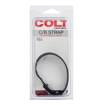 COLT Leather C/B Strap 3-snap - Zwart