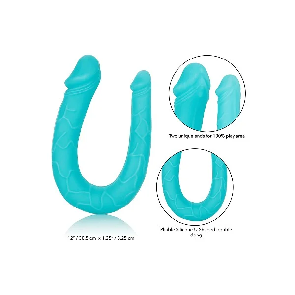 Double Dong AC/DC Dong - Aqua van het merk Playful Dongs - Dubbele Dildo's - online bestellen bij Masculum.nl. De discrete online seks-toys en erotisch heren ondergoed winkel voor gay & hetero mannen.