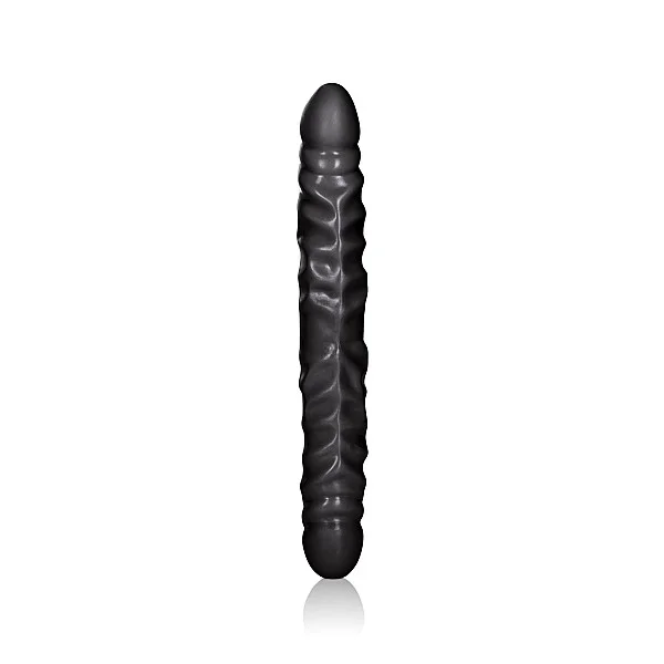 Veined Double Dong 12 Inch - Zwart van het merk Lifelike Dongs - Dubbele Dildo's - online kopen bij Masculum.nl. De discrete online seks-toys en erotisch heren ondergoed winkel voor gay & hetero mannen.
