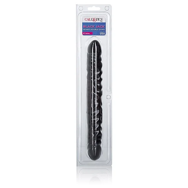 Veined Double Dong 12 Inch - Zwart van het merk Lifelike Dongs - Dubbele Dildo's - online kopen bij Masculum.nl. De discrete online seks-toys en erotisch heren ondergoed winkel voor gay & hetero mannen.