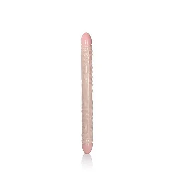 Veined Double Dong 45,70 cm - Lichte huidskleur