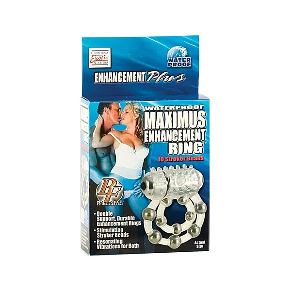 Ring 10 Stroke Beads Vibrating - Transparant van het merk Couples Enhancers - Vibrerende Cockringen - online kopen bij Masculum.nl. De discrete online seks-toys en erotisch heren ondergoed winkel voor gay & hetero mannen.