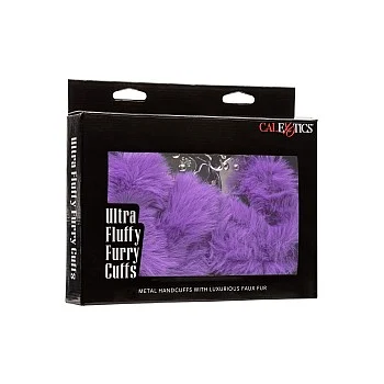 Ultra Fluffy Furry Cuffs - Paars