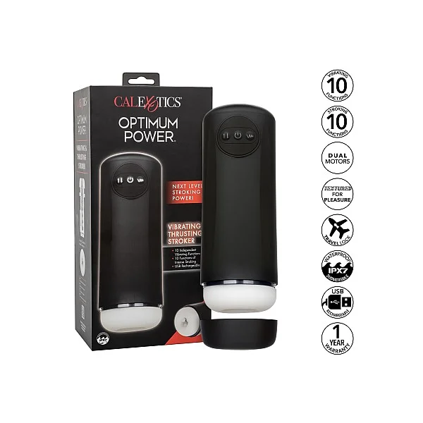 Vibro Thruster Stroker - Zwart van het merk Optimum Power - Penispompen - online kopen bij Masculum.nl. De discrete online seks-toys en erotisch heren ondergoed winkel voor gay & hetero mannen.