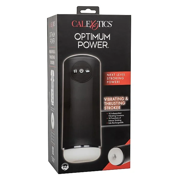Vibro Thruster Stroker - Zwart van het merk Optimum Power - Penispompen - online kopen bij Masculum.nl. De discrete online seks-toys en erotisch heren ondergoed winkel voor gay & hetero mannen.