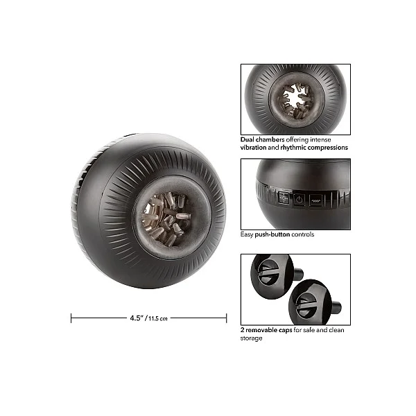 Optimum Power Masturball - Zwart van het merk Optimum Power - Sleeve Masturbators - online kopen bij Masculum.nl. De discrete online seks-toys en erotisch heren ondergoed winkel voor gay & hetero mannen.