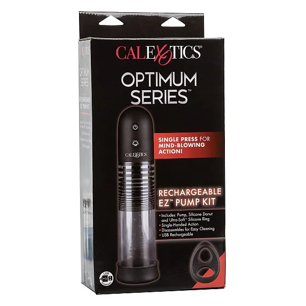 Rechargeable Ez Pump Kit - Zwart van het merk Optimum Series - Penispompen - online bestellen bij Masculum.nl. De discrete online seks-toys en erotisch heren ondergoed winkel voor gay & hetero mannen.