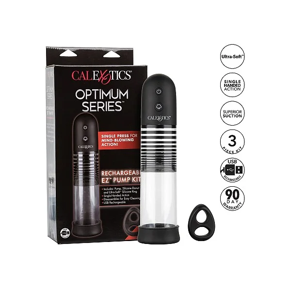 Rechargeable Ez Pump Kit - Zwart van het merk Optimum Series - Penispompen - online bestellen bij Masculum.nl. De discrete online seks-toys en erotisch heren ondergoed winkel voor gay & hetero mannen.
