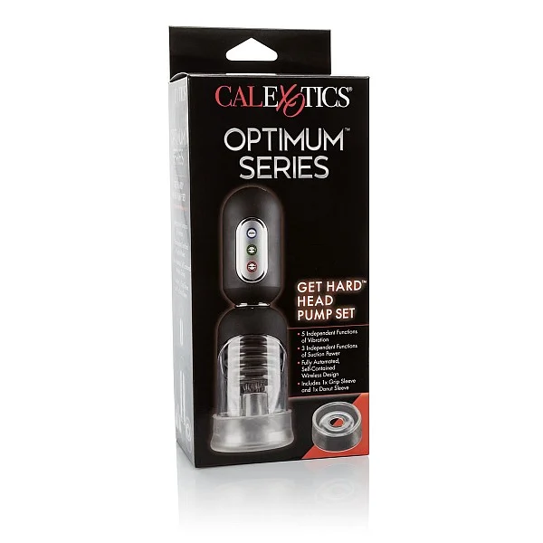 Get Hard Head Pump Set - Transparant van het merk Optimum Series - Penispompen - online bestellen bij Masculum.nl. De discrete online seks-toys en erotisch heren ondergoed winkel voor gay & hetero mannen.