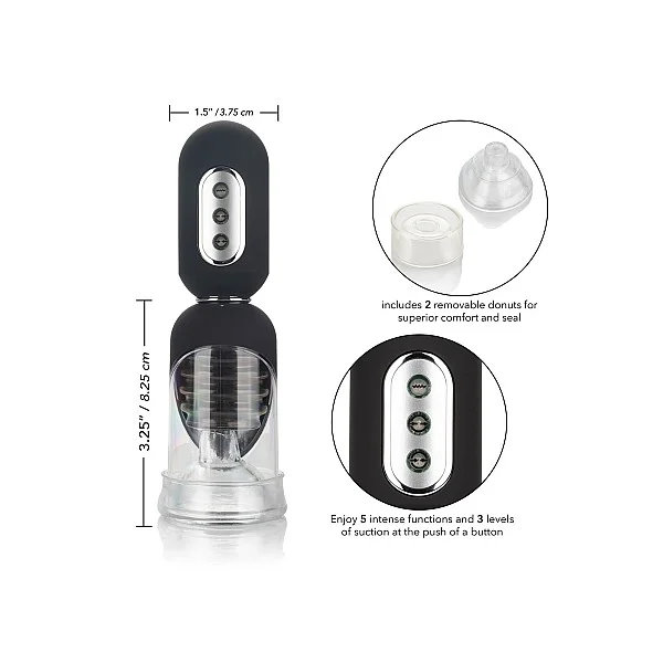 Get Hard Head Pump Set - Transparant van het merk Optimum Series - Penispompen - online bestellen bij Masculum.nl. De discrete online seks-toys en erotisch heren ondergoed winkel voor gay & hetero mannen.