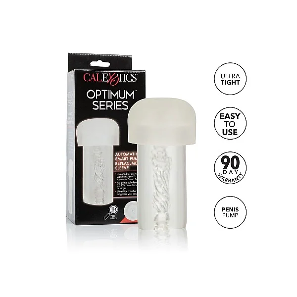 Automatic Smart Pump Sleeve - Transparant van het merk Optimum Series - Penispompen - online bestellen bij Masculum.nl. De discrete online seks-toys en erotisch heren ondergoed winkel voor gay & hetero mannen.