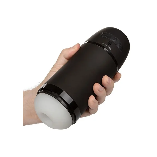 Pulsar Stroker - Zwart van het merk Optimum Power - Sleeve Masturbators - online bestellen bij Masculum.nl. De discrete online seks-toys en erotisch heren ondergoed winkel voor gay & hetero mannen.