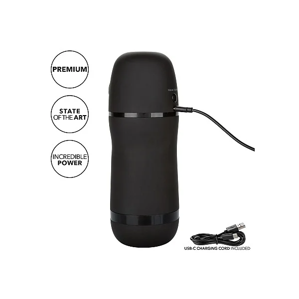 Pulsar Stroker - Zwart van het merk Optimum Power - Sleeve Masturbators - online bestellen bij Masculum.nl. De discrete online seks-toys en erotisch heren ondergoed winkel voor gay & hetero mannen.