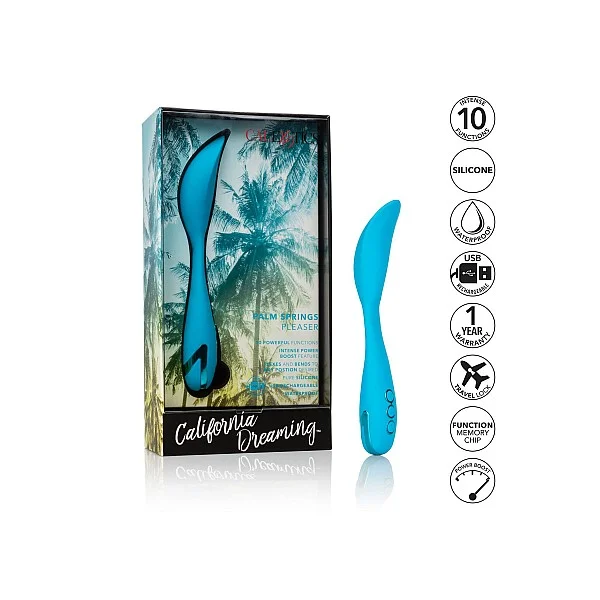 Palm Springs Pleaser - Blauw van het merk California Dreaming - Prostaat Vibrators - online bestellen bij Masculum.nl. De discrete online seks-toys en erotisch heren ondergoed winkel voor gay & hetero mannen.