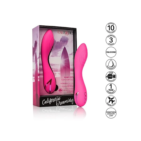 Surf City Centerfold - Roze van het merk California Dreaming - Prostaat Vibrators - online kopen bij Masculum.nl. De discrete online seks-toys en erotisch heren ondergoed winkel voor gay & hetero mannen.