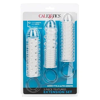 Textured Extension Set 3 Pcs - Transparant