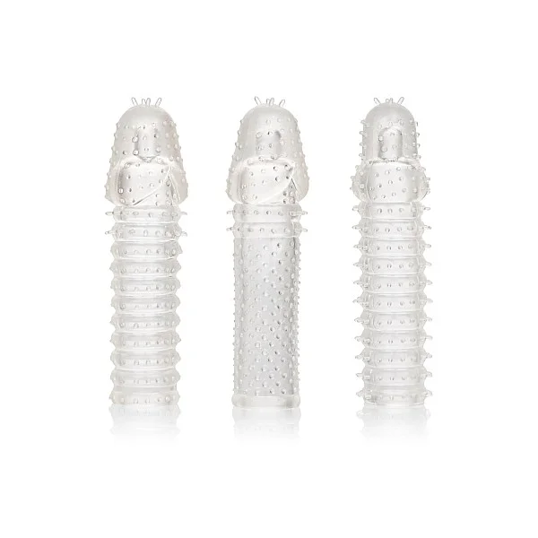 3 Piece Extension Kit - Transparant van het merk Extensions - Penis Sleeves - online kopen bij Masculum.nl. De discrete online seks-toys en erotisch heren ondergoed winkel voor gay & hetero mannen.