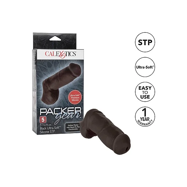 Packer Gear 5 Inch /12.8 cm STP - Zwart van het merk Packer Gear - Realistische Dildo's - online kopen bij Masculum.nl. De discrete online seks-toys en erotisch heren ondergoed winkel voor gay & hetero mannen.