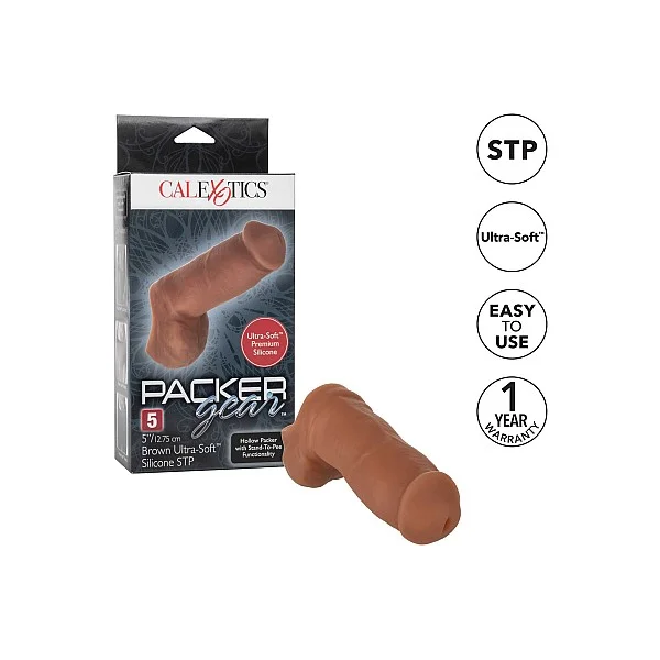 Packer Gear 5 Inch /12.8 cm STP - Bruine huidskleur van het merk Packer Gear - Realistische Dildo's - online kopen bij Masculum.nl. De discrete online seks-toys en erotisch heren ondergoed winkel voor gay & hetero mannen.