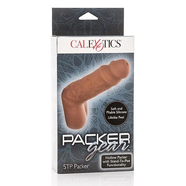 Stand-To-Pee Packer - Plastuitje - Bruine huidskleur van het merk Packer Gear - Dildo's - online bestellen bij Masculum.nl. De discrete online seks-toys en erotisch heren ondergoed winkel voor gay & hetero mannen.