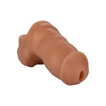 Soft Silicone Stand-To-Pee - Plastuitje - Bruine huidskleur