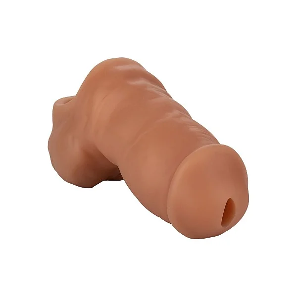 Soft Silicone Stand-To-Pee - Plastuitje - Bruine huidskleur van het merk Packer Gear - Dildo's - online kopen bij Masculum.nl. De discrete online seks-toys en erotisch heren ondergoed winkel voor gay & hetero mannen.