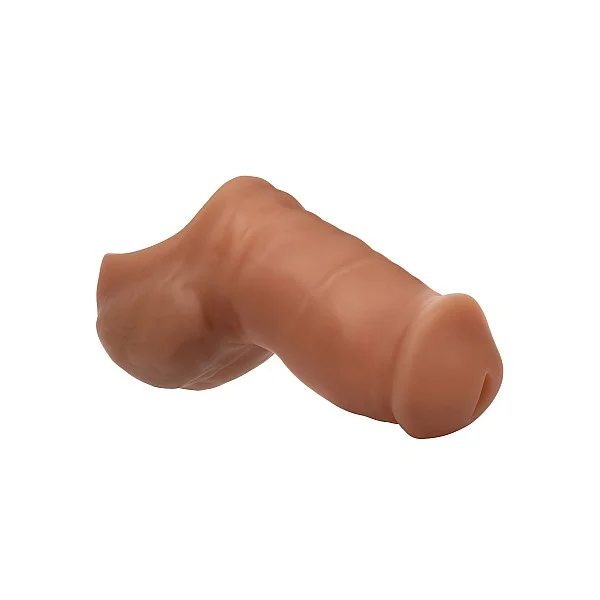 Soft Silicone Stand-To-Pee - Plastuitje - Bruine huidskleur van het merk Packer Gear - Dildo's - online kopen bij Masculum.nl. De discrete online seks-toys en erotisch heren ondergoed winkel voor gay & hetero mannen.