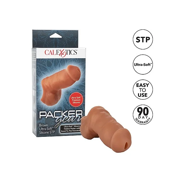 Soft Silicone Stand-To-Pee - Plastuitje - Bruine huidskleur van het merk Packer Gear - Dildo's - online kopen bij Masculum.nl. De discrete online seks-toys en erotisch heren ondergoed winkel voor gay & hetero mannen.