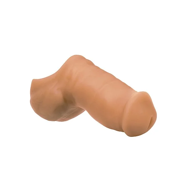 Soft Silicone Stand-To-Pee - Plastuitje - Caramel huidskleur van het merk Packer Gear - Dildo's - online bestellen bij Masculum.nl. De discrete online seks-toys en erotisch heren ondergoed winkel voor gay & hetero mannen.