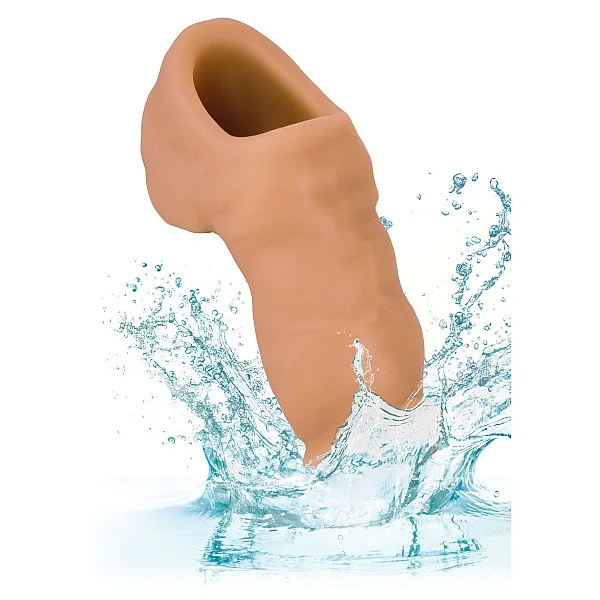 Soft Silicone Stand-To-Pee - Plastuitje - Caramel huidskleur van het merk Packer Gear - Dildo's - online bestellen bij Masculum.nl. De discrete online seks-toys en erotisch heren ondergoed winkel voor gay & hetero mannen.