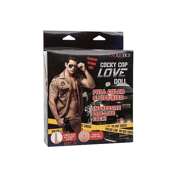 Cocky Cop Love Doll - Lichte huidskleur van het merk Love Dolls - Opblaaspoppen - online bestellen bij Masculum.nl. De discrete online seks-toys en erotisch heren ondergoed winkel voor gay & hetero mannen.