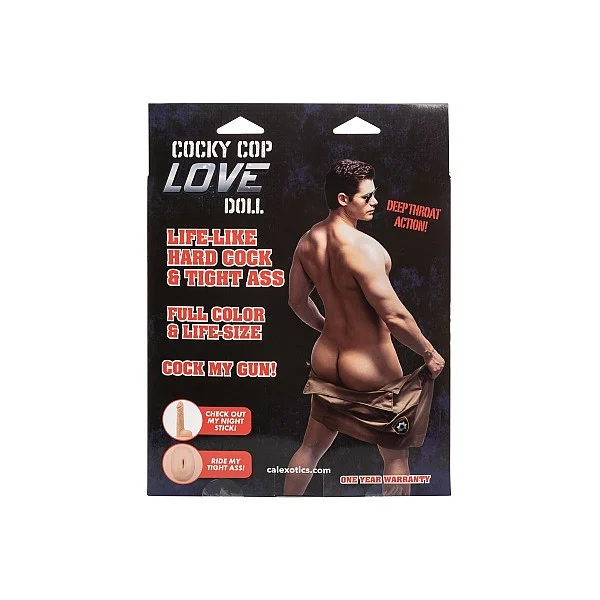 Cocky Cop Love Doll - Lichte huidskleur van het merk Love Dolls - Opblaaspoppen - online bestellen bij Masculum.nl. De discrete online seks-toys en erotisch heren ondergoed winkel voor gay & hetero mannen.