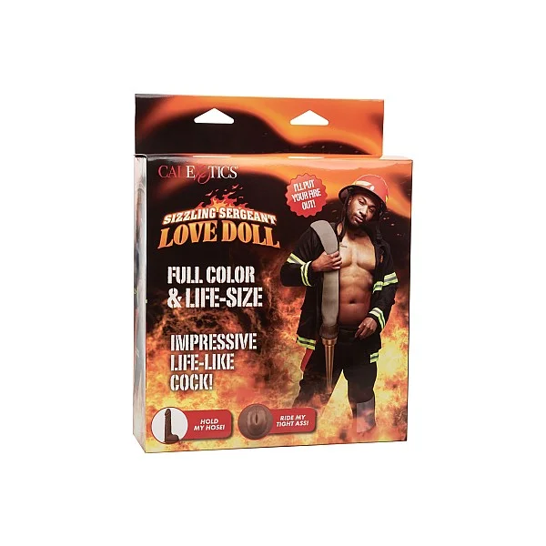 Sizzling Sergeant Love Doll - Bruine huidskleur van het merk Love Dolls - Opblaaspoppen - online bestellen bij Masculum.nl. De discrete online seks-toys en erotisch heren ondergoed winkel voor gay & hetero mannen.