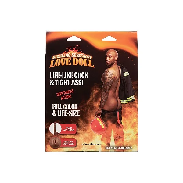 Sizzling Sergeant Love Doll - Bruine huidskleur van het merk Love Dolls - Opblaaspoppen - online bestellen bij Masculum.nl. De discrete online seks-toys en erotisch heren ondergoed winkel voor gay & hetero mannen.