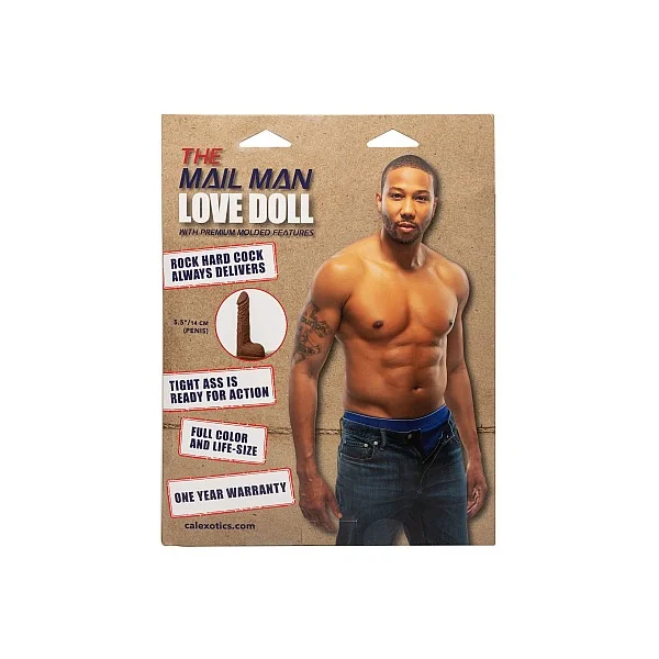 The Mail Man Love Doll - Bruine huidskleur van het merk Love Dolls - Opblaaspoppen - online kopen bij Masculum.nl. De discrete online seks-toys en erotisch heren ondergoed winkel voor gay & hetero mannen.