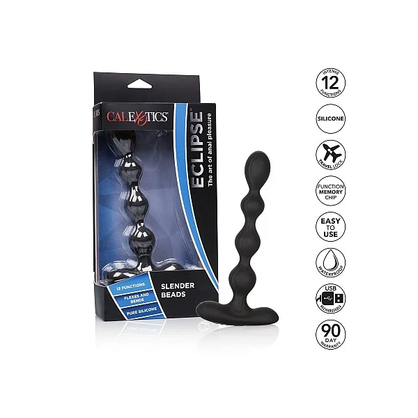 Eclipse Slender Beads - Zwart van het merk Eclipse - Anale Kralen - online kopen bij Masculum.nl. De discrete online seks-toys en erotisch heren ondergoed winkel voor gay & hetero mannen.